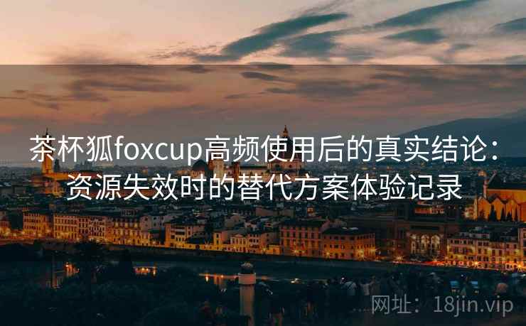 茶杯狐foxcup高频使用后的真实结论:资源失效时的替代方案体验记录 茶杯狐foxcup高频使用后的真实结论:资源失效时的替代方案体验记录