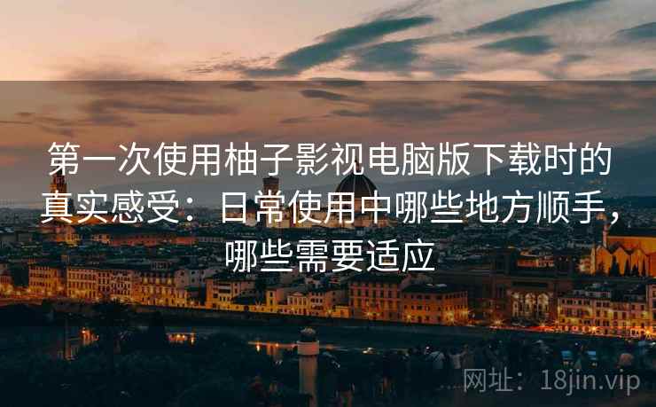 第一次使用柚子影视电脑版下载时的真实感受：日常使用中哪些地方顺手，哪些需要适应