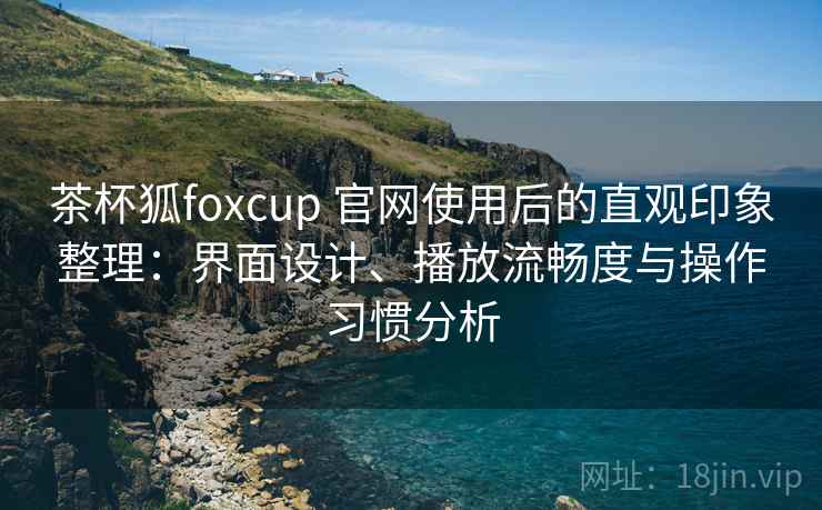 茶杯狐foxcup 官网使用后的直观印象整理：界面设计、播放流畅度与操作习惯分析