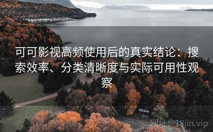 可可影视高频使用后的真实结论：搜索效率、分类清晰度与实际可用性观察