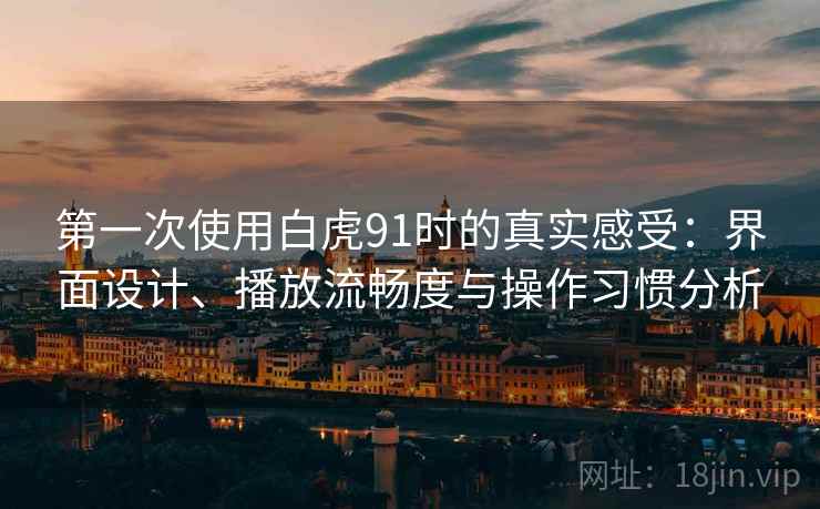 第一次使用白虎91时的真实感受：界面设计、播放流畅度与操作习惯分析
