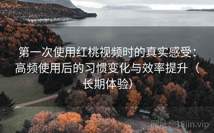 第一次使用红桃视频时的真实感受：高频使用后的习惯变化与效率提升（长期体验）