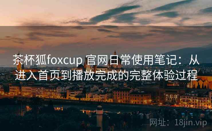 茶杯狐foxcup 官网日常使用笔记：从进入首页到播放完成的完整体验过程